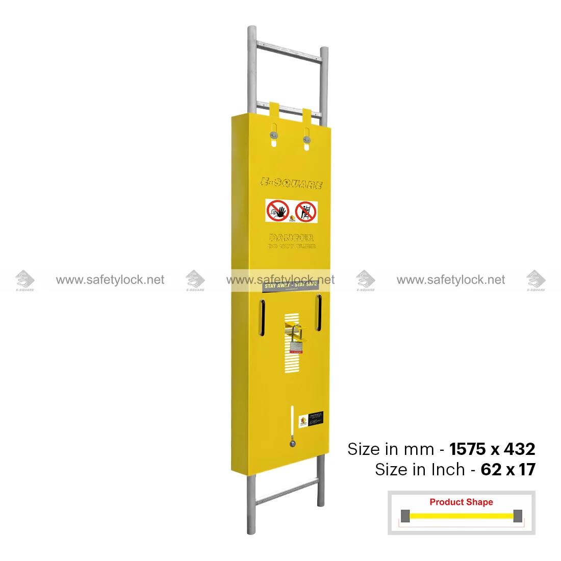 Steel Ladder Lockout Standard - Half Cover (62” x 17”)