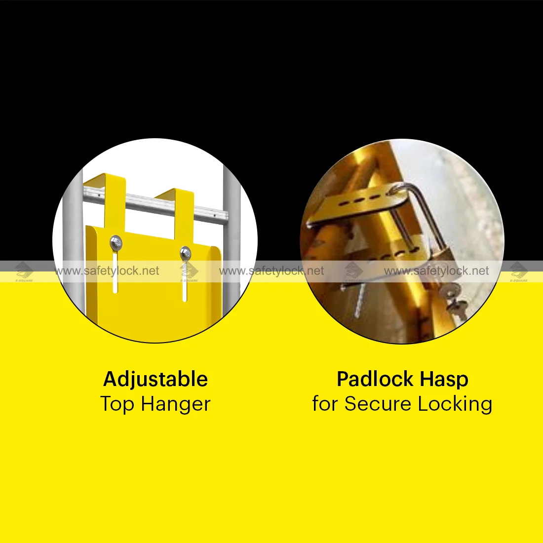 ladder lockout with hump and wings features