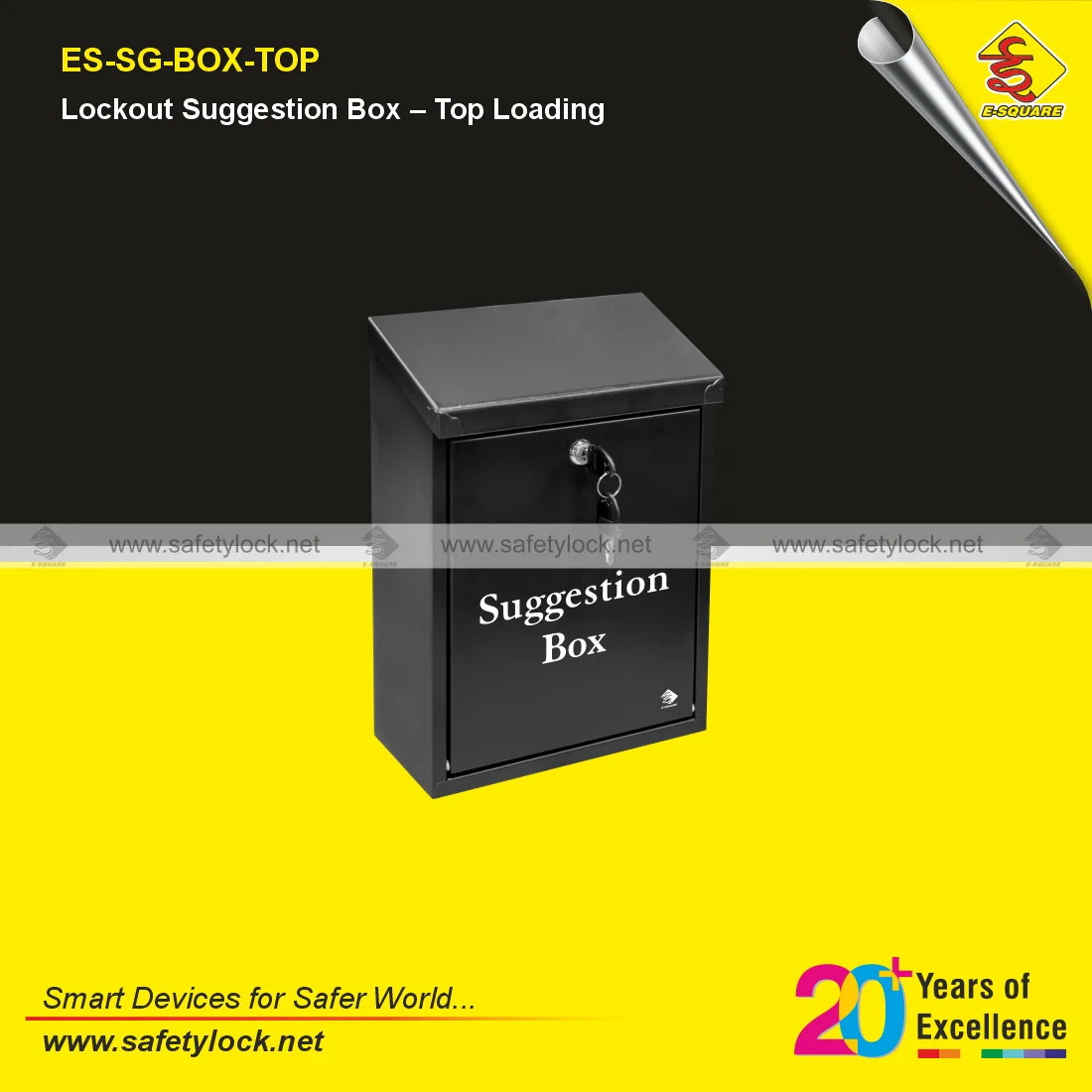 LOTO suggestion box black colour by E-Square