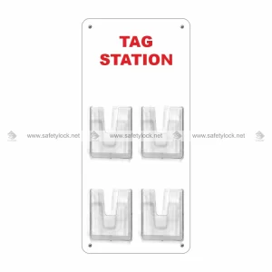 lockout tag station with 4 pockets