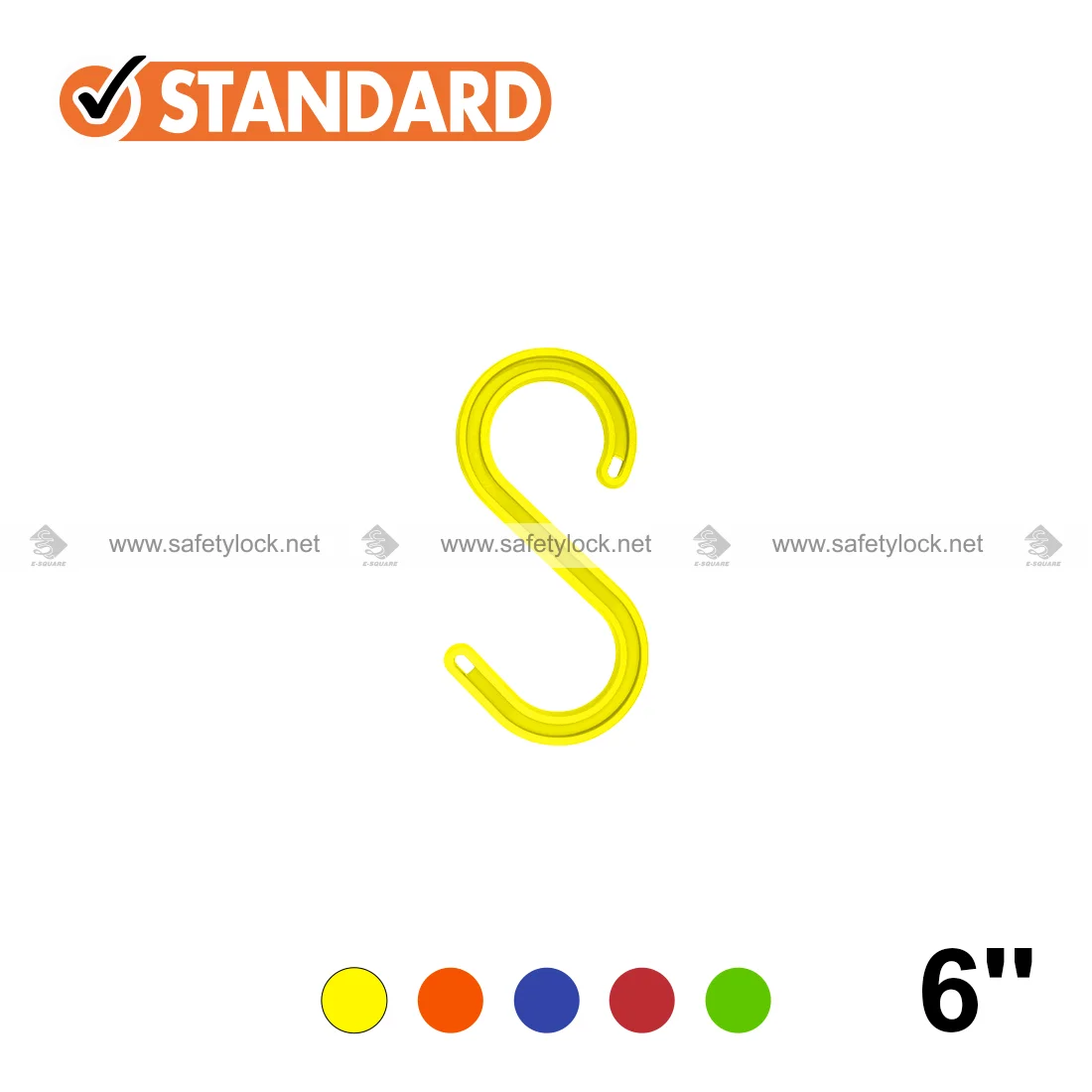S type safety cable hanger yellow colour