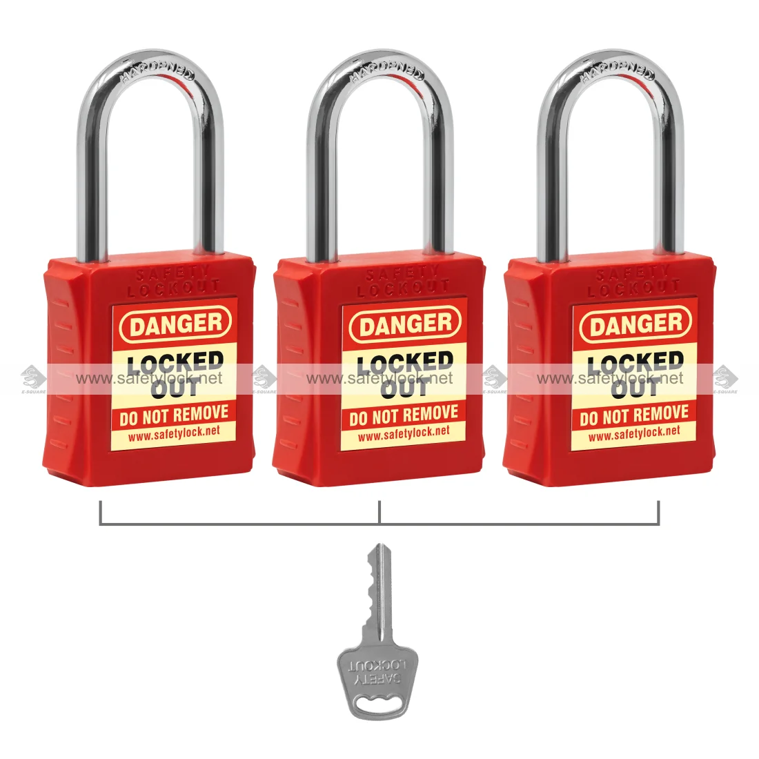 lockout padlock red