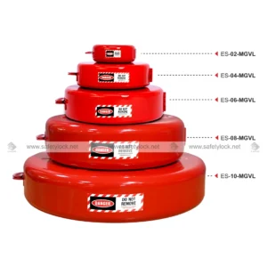 metallic gate valve lockout complete set of 5 sizes