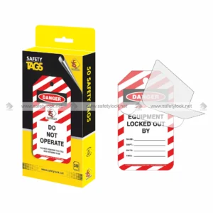 self laminating tags in a box