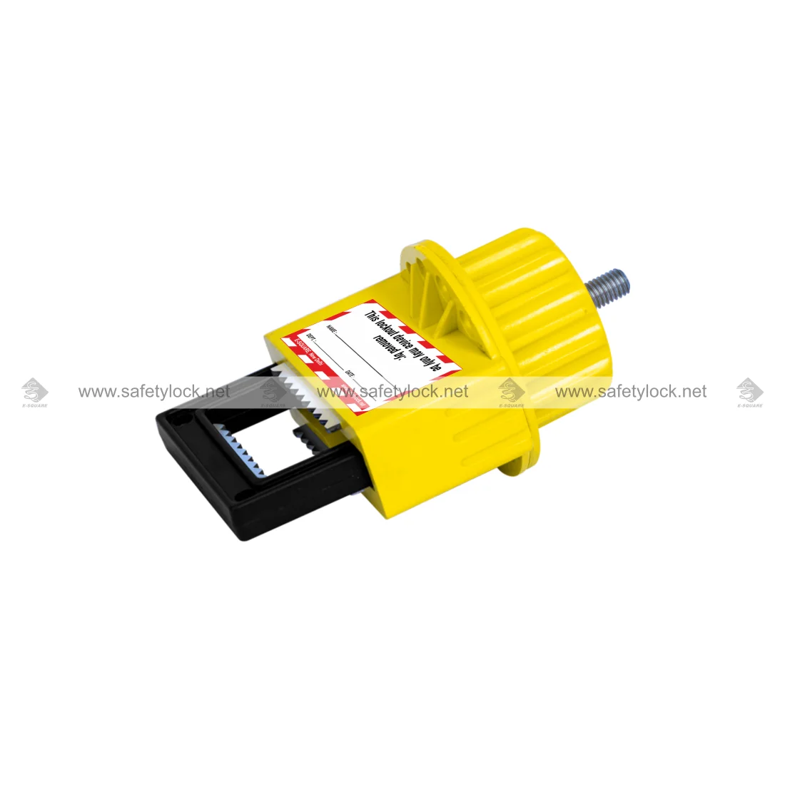 butterfly valve lockout device yellow color