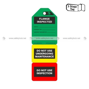 3 stage flange tags for inspection and maintenance