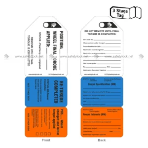 3 stage torque tags for wheel change