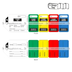 5 stage flange tags with 4 perforation