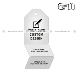 customised 3 stage flange tags