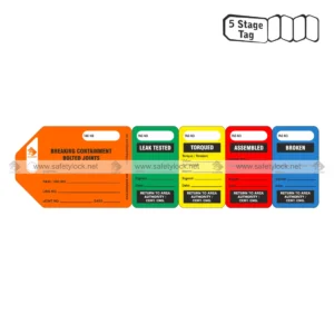 PVC material 5 stage flange tags