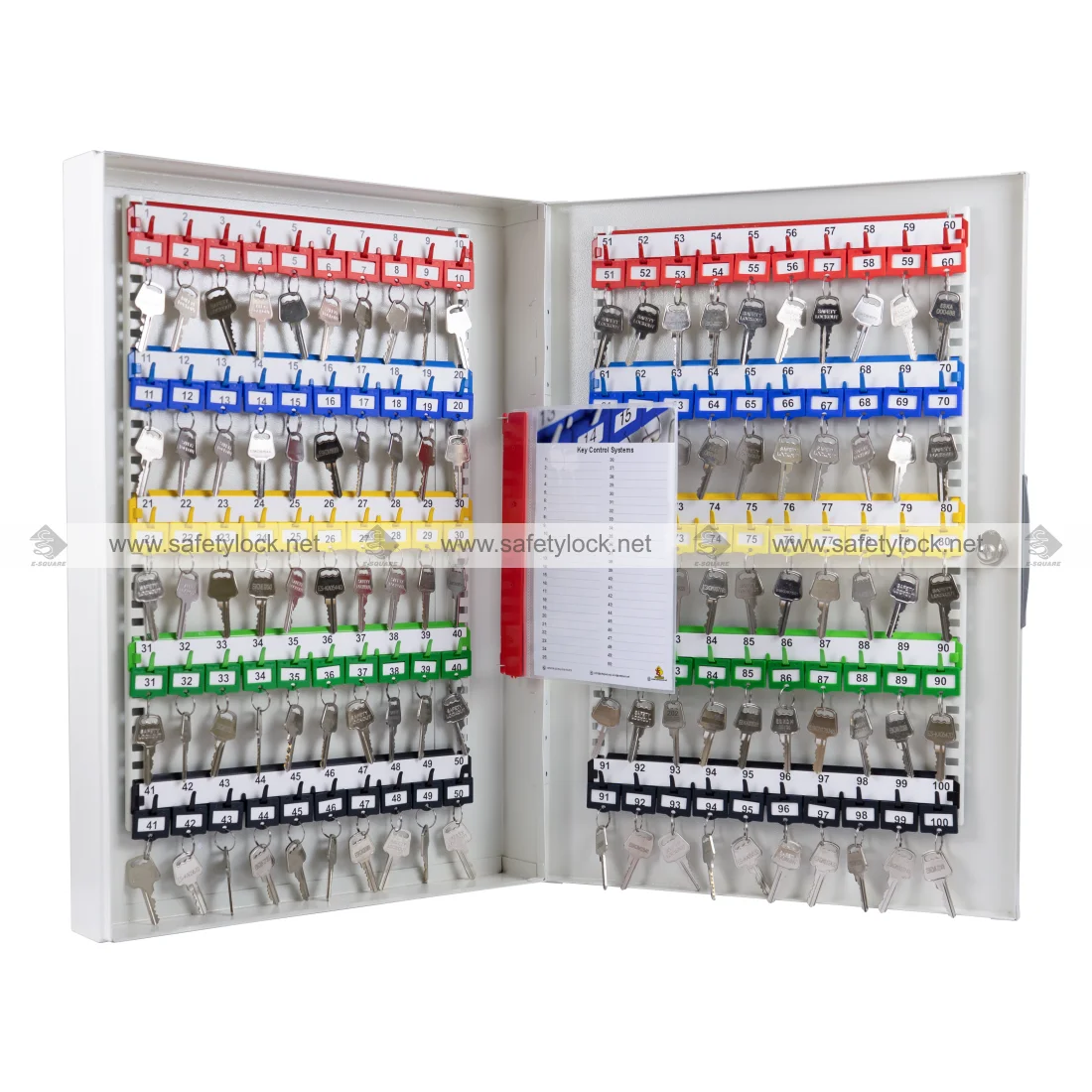 heavy duty key cabinet for 100 keys with numbering
