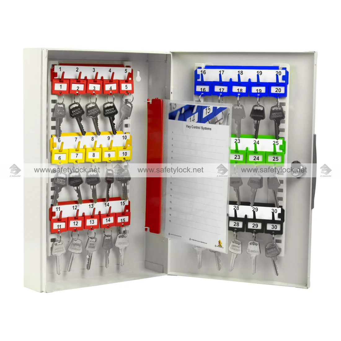 heavy duty key cabinet with 30 keys