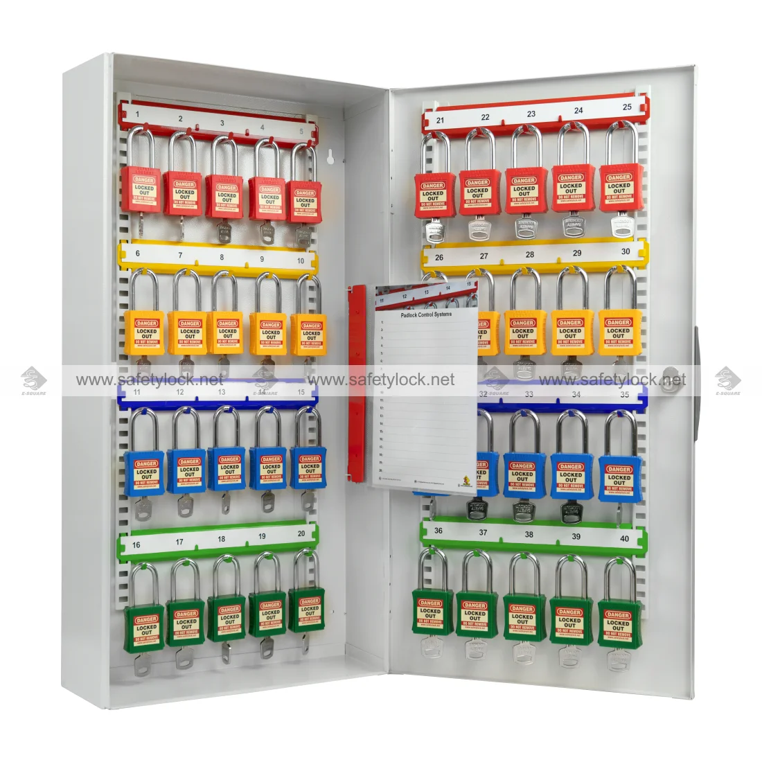 heavy duty steel padlock cabinet grey colour