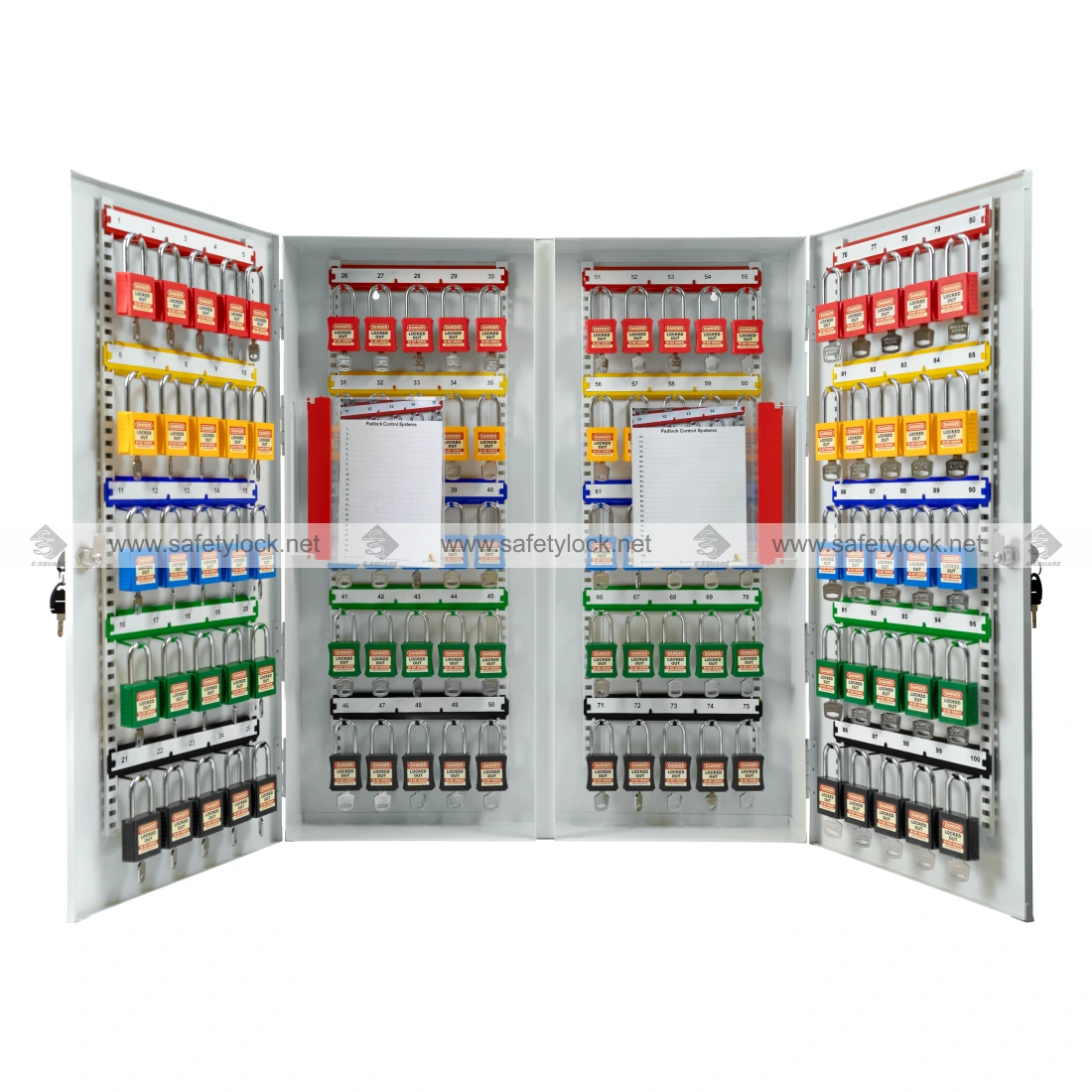 large size wall mounted heavy duty steel padlock cabinet