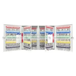 steel key cabinet with 400 keys and their numbering