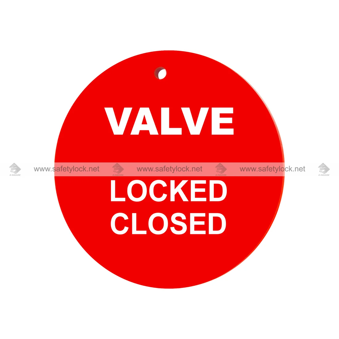 acrylic valve id tag red colour