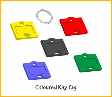 Coloured Key Tags