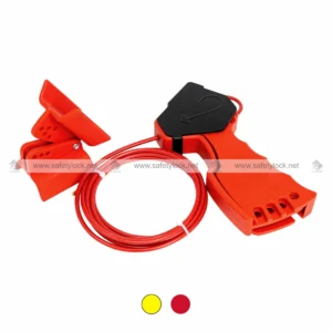 E-Square Alliance Universal Butterfly Valve Lockout Combo for Lockout Tagout Safety - Red