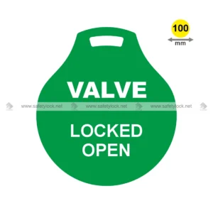 green stainless steel valve tag 100 mm