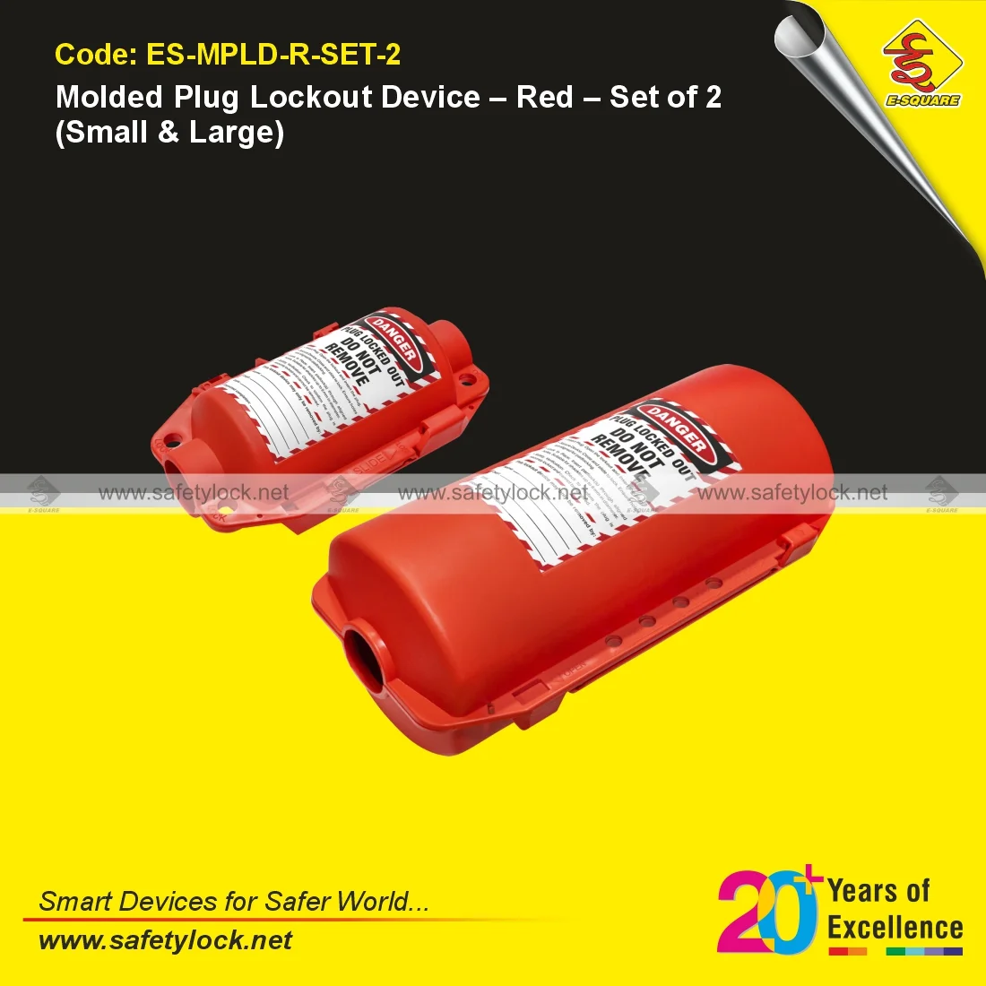 molded plug lockout small and large for plug lock out