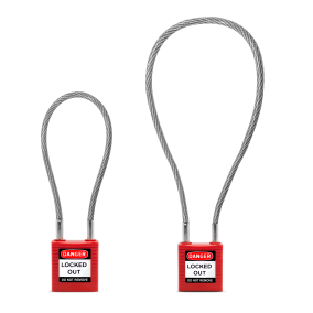 Compact Cable Lockout Safety Padlock