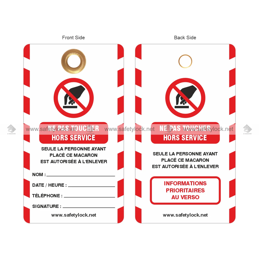 French language lockout tags supplier