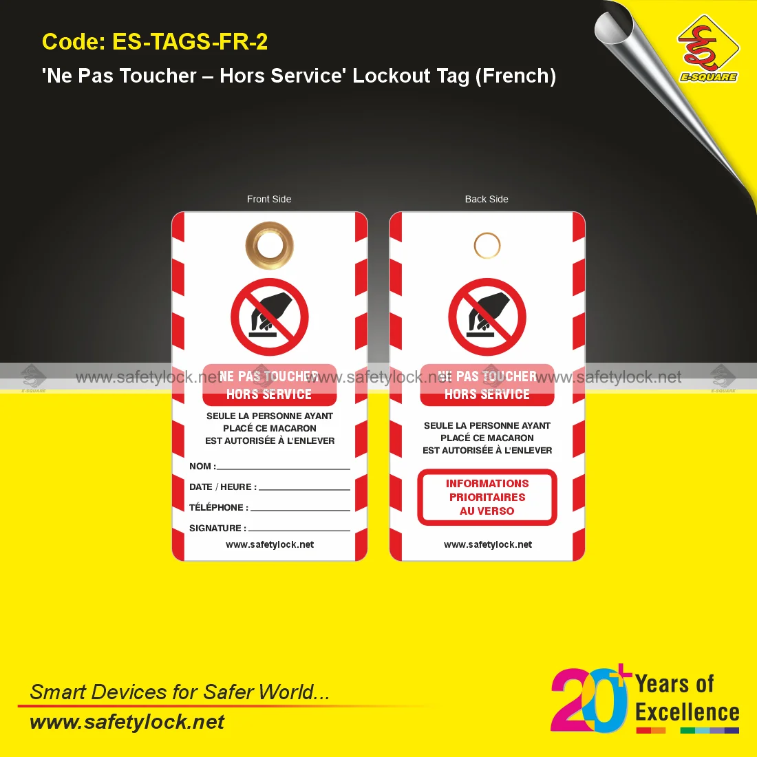 French lockout tags by E-Square