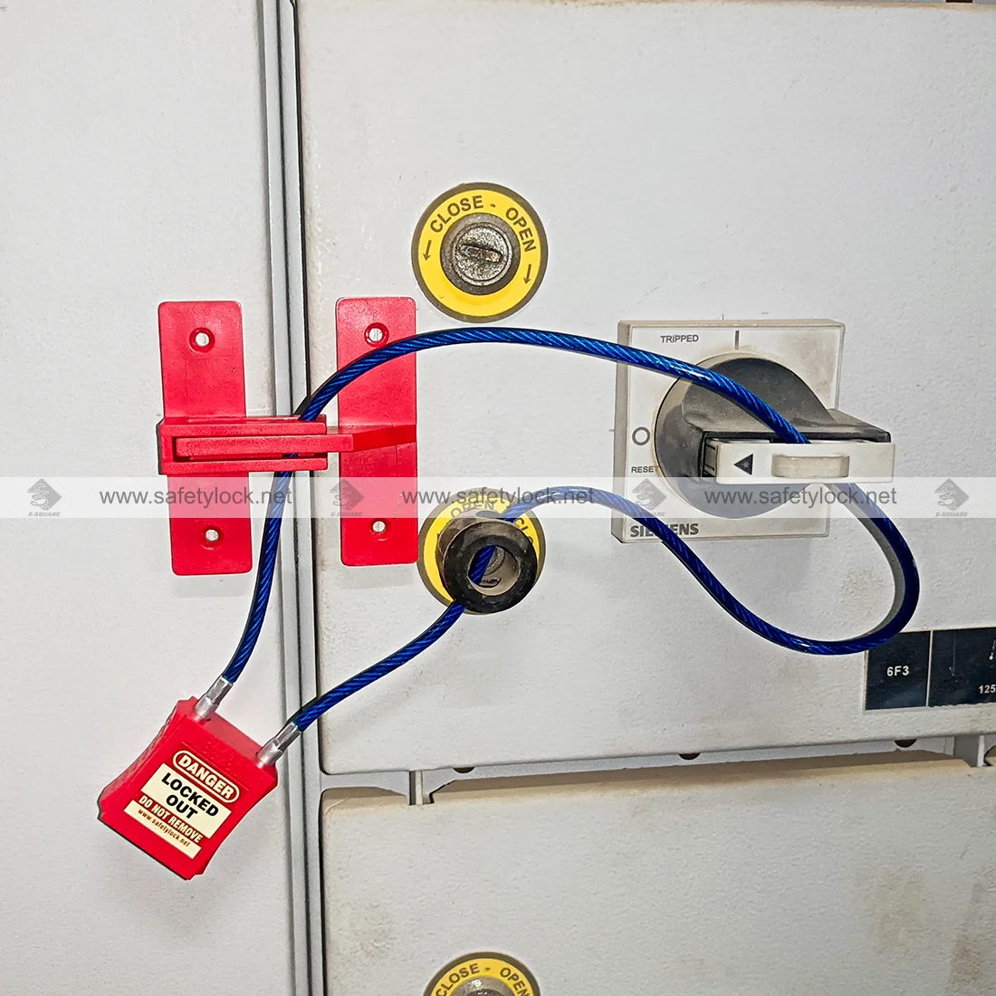 universal electrical panel door lockout tagout device installation